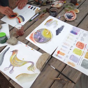 Peinture végétale à l'oeuf