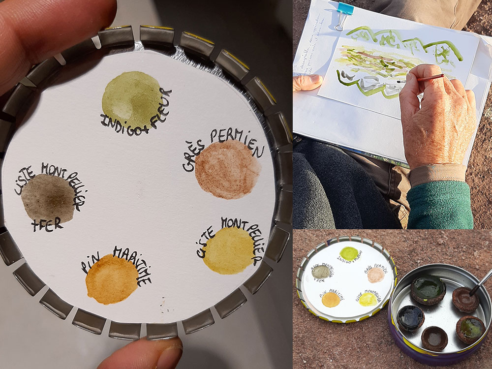 Aquarelle du massif des Maures